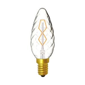 Rustica Candle Twisted/S E14 Clear 40W