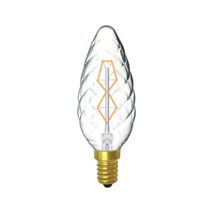 Rustica Candle 45mm/S Twisted E14 Clear 40W