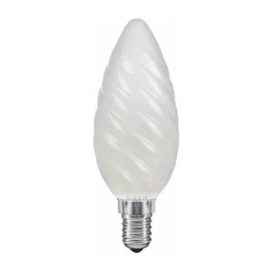 Candle 45mm Twisted Frosted E14 60W