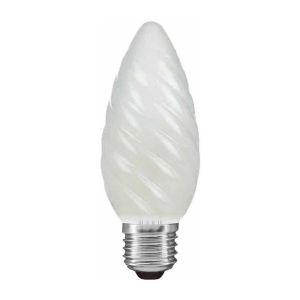 Candle 45mm Twisted Frosted E27 40W