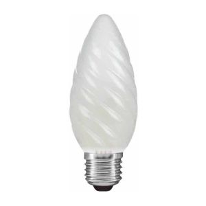 Candle 45mm Twisted Frosted E27 60W