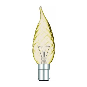 Candle Tip Twisted Gold B15 25W