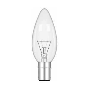 Candle 35mm B15D Clear 40W Incandescent/T