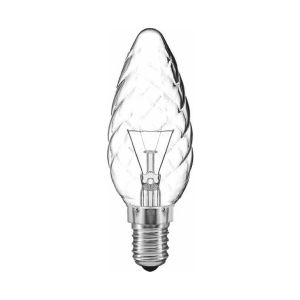 Candle 35mm Twisted E14  Clear 60W Incandescent/T