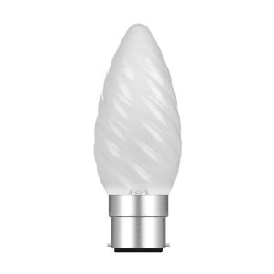 Candle 35mm Twisted B22 Frosted 25W Incandescent/T