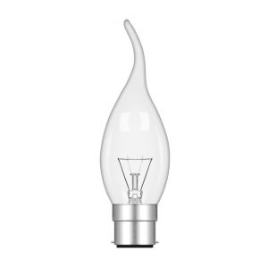 Candle Tip B22 Clear 60W Incandescent/T