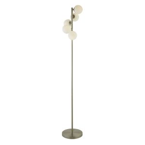 0815-5SS TRIO 5LT FLOOR LAMP WITH OPAL BALLS