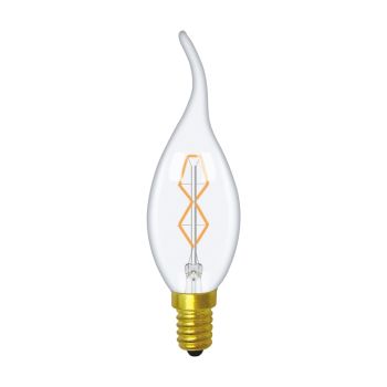 Rustica Candle Tips/S E14 Clear 40W