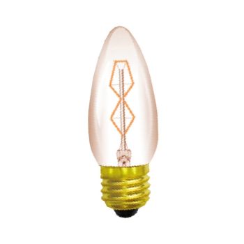 Rustica Candle/S E27 Tinted 25W