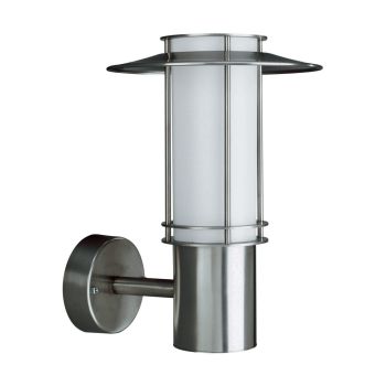 Monaco Wall Lamp 1 Light E27 IP44 Exterior Stainless Steel/Synthetic