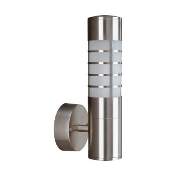 Pompei Wall Lamp 1 Light E27 IP44 Exterior Stainless Steel/Synthetic