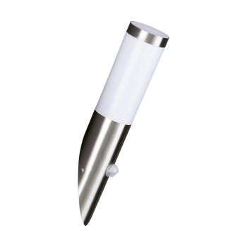 Utrecht 1 Light E27 Stainless Steel Outdoor IP44 Wall light With PIR