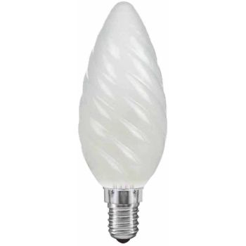 Candle C45 Twisted Frosted E14 40W (100/10)