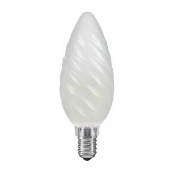 Candle 45mm Twisted Frosted E14 60W