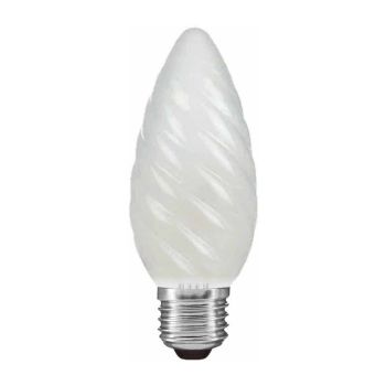 Candle 45mm Twisted Frosted E27 40W