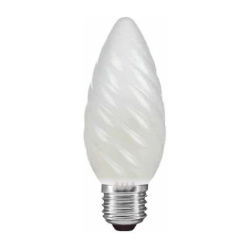 Candle 45mm Twisted Frosted E27 60W