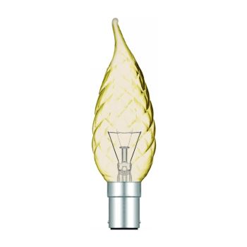 Candle Tip Twisted Gold B15 25W