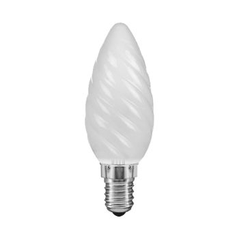 Candle 35mm Twisted E14 Frosted 25W Incandescent/T