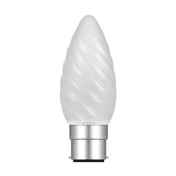 Candle 35mm Twisted B22 Frosted 25W Incandescent/T