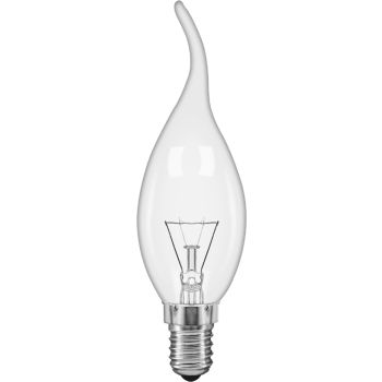 Candle Tip E14 Clear 60W Incandescent/T