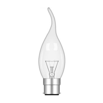 Candle Tip B22 Clear 60W Incandescent/T