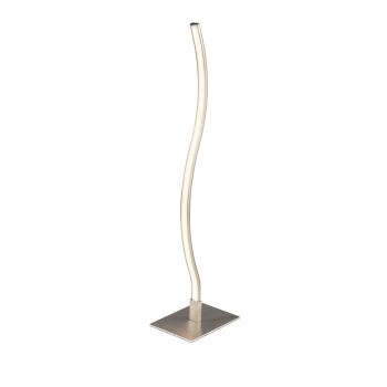 0538SS Wave Satin Silver LED Wave Table Lamp-Sq Base