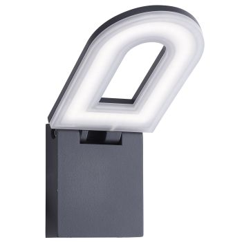 0583GY Manhattan LED Outdoor - Wall Bracket, Dark Grey, Frosted Diffuser