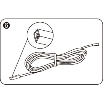 Axis Driver Connecting Cable Multi-Colour 2.5m