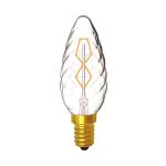 Rustica Candle Twisted/S E14 Clear 25W