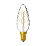 Rustica Candle Twisted/S E14 Clear 40W