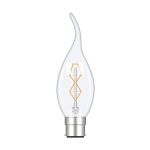 Rustica Candle Tips/S B22 Clear 40W
