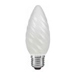 Candle 45mm Twisted Frosted E27 60W