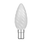 Candle 35mm Twisted B15D Frosted 25W Incandescent/T