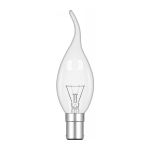 Candle Tip B15D Clear 60W Incandescent/T